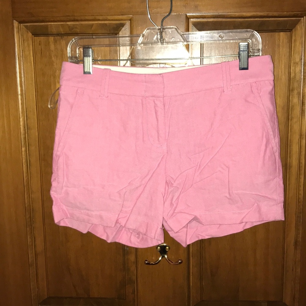 Jcrew pink oxford shorts